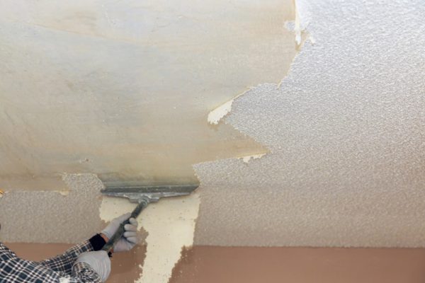 Take off in the popcorn ceiling home wall texture removal Take off in the popcorn ceiling home wall texture removal ceiling drywall demolition